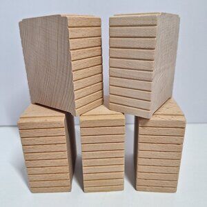 Wooden Elevated Train Track Railway Bridge Riser Thomas Compatible Blocks 2.5x2"